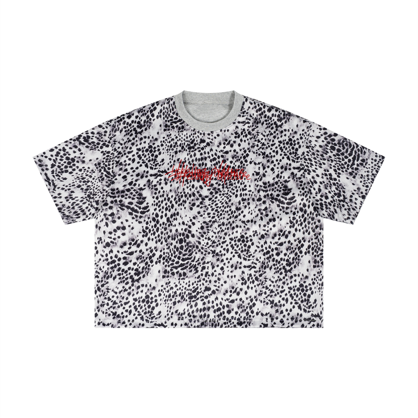 Unisex Leopard Print Boxy T-Shirt
