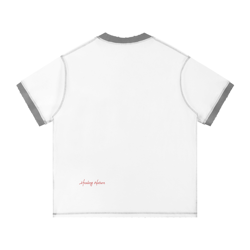Contrast-Stitched Cotton T-Shirt