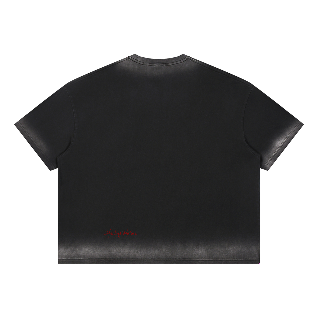 Unisex Boxy Sunfade Vintage Wash T-Shirt