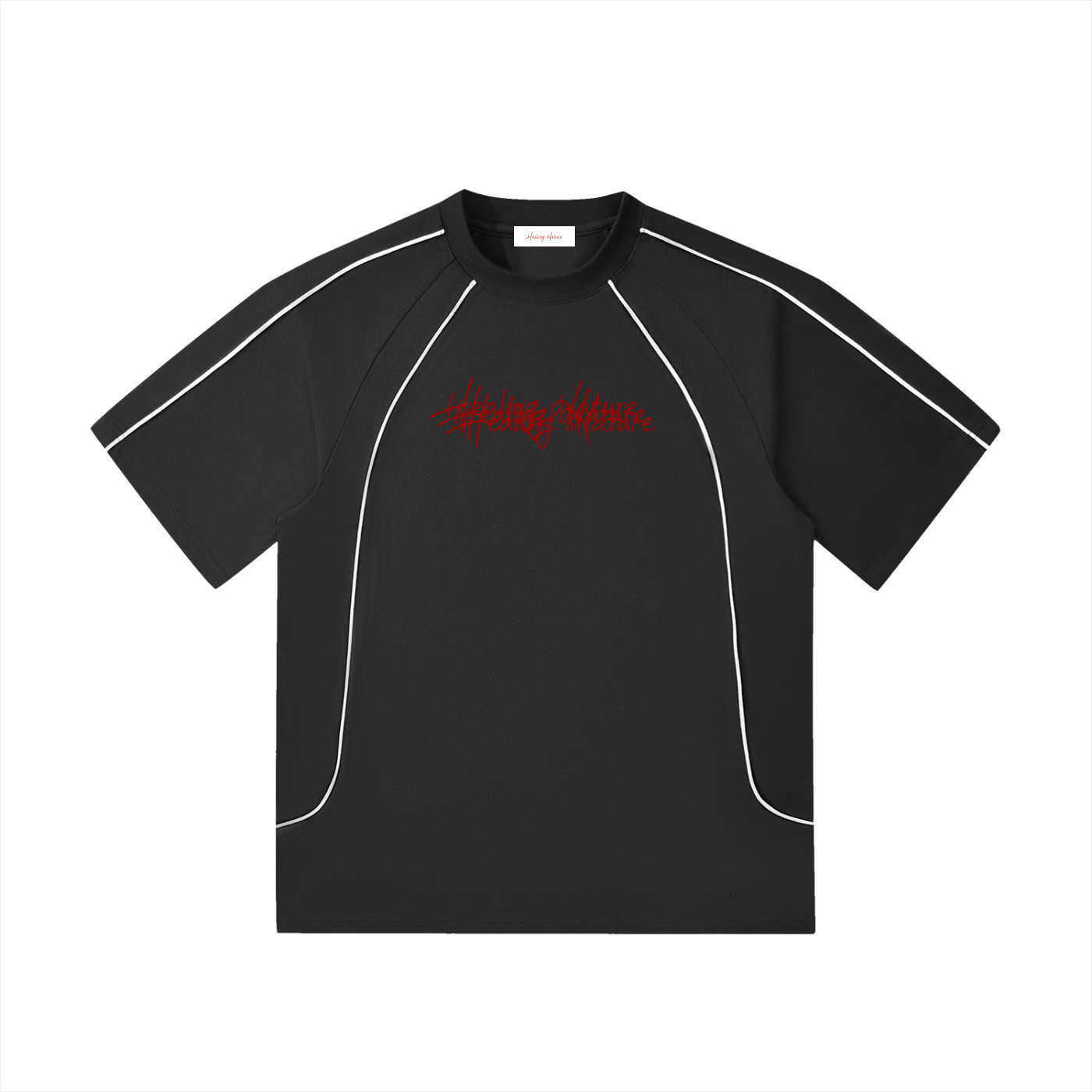 Contrast Stitch Raglan T-Shirt