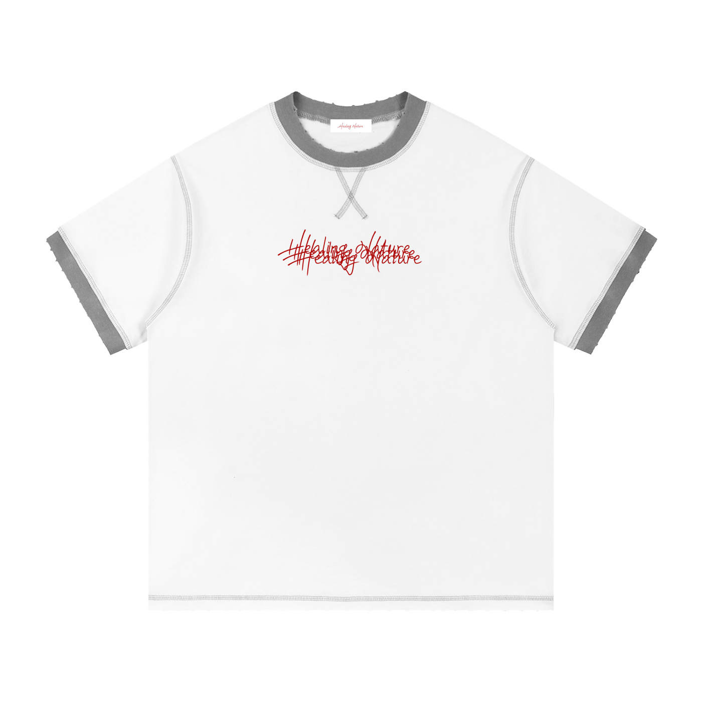 Contrast-Stitched Cotton T-Shirt