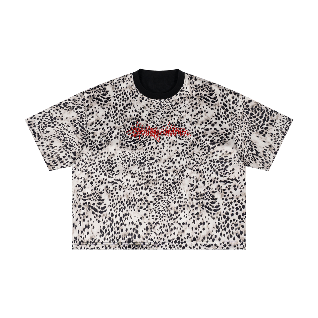Unisex Leopard Print Boxy T-Shirt