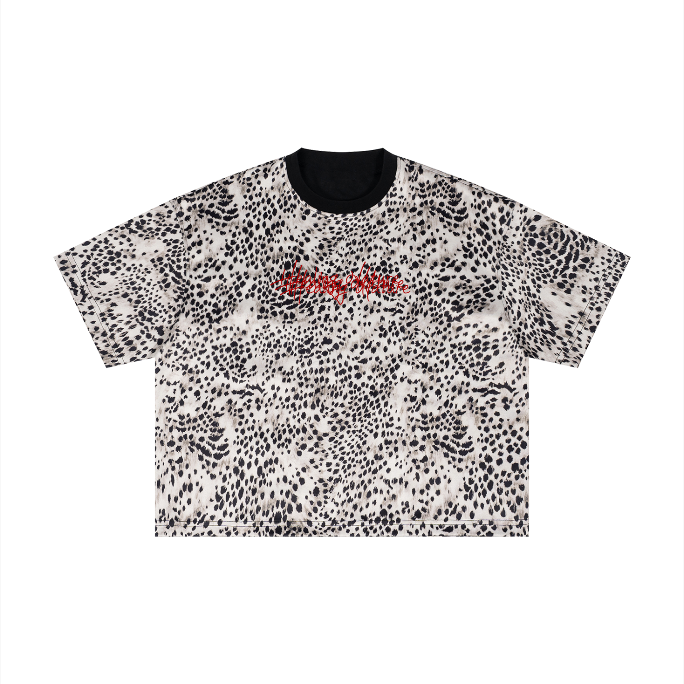 Unisex Leopard Print Boxy T-Shirt