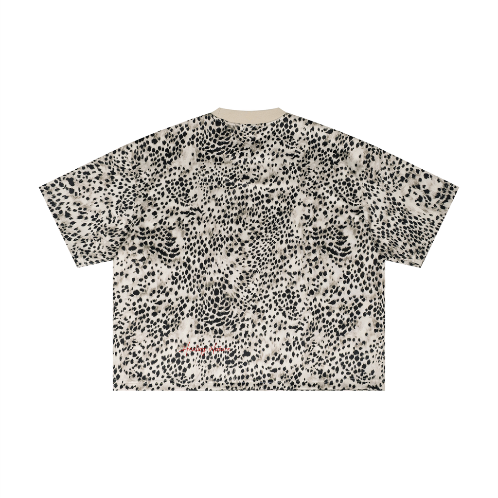 Unisex Leopard Print Boxy T-Shirt