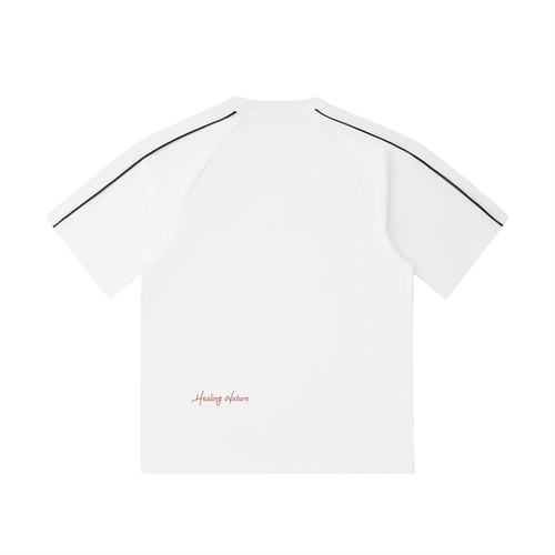 Contrast Stitch Raglan T-Shirt