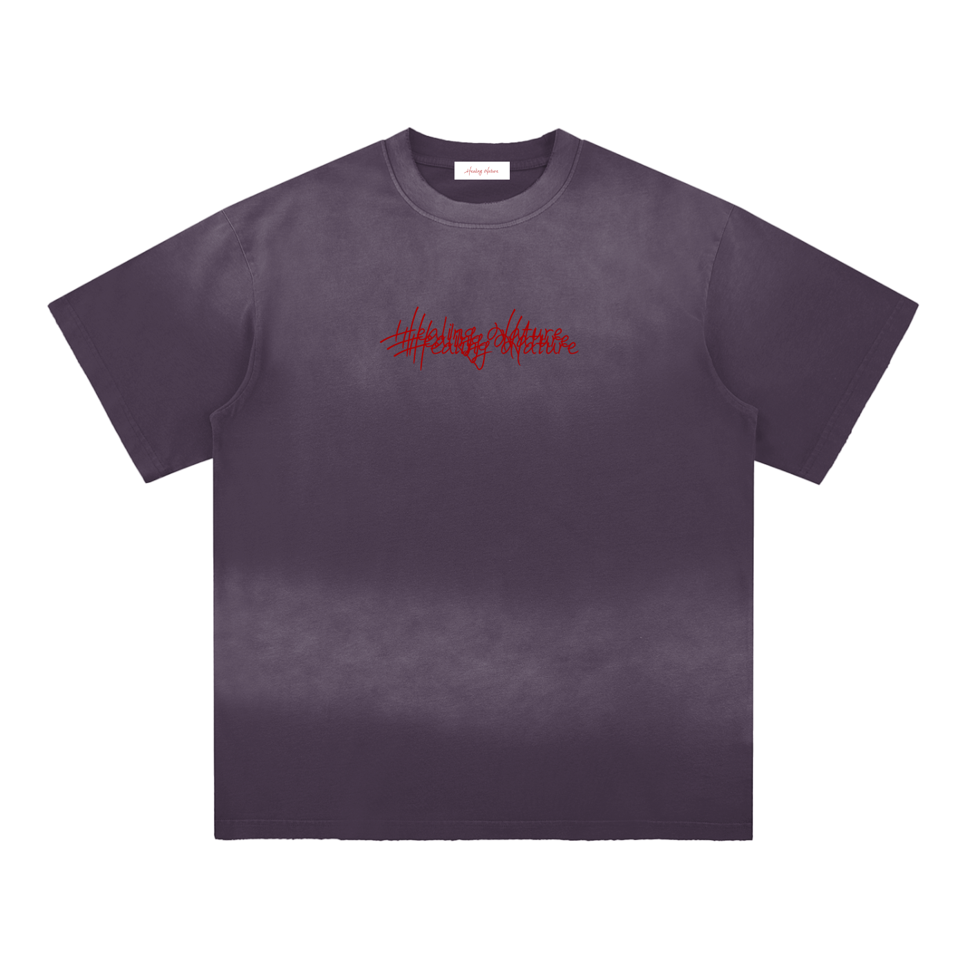 Sun Fade Hand-Frayed Cotton T-Shirt